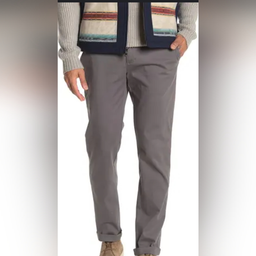 Original Penguin Men's Charcoal Chinos